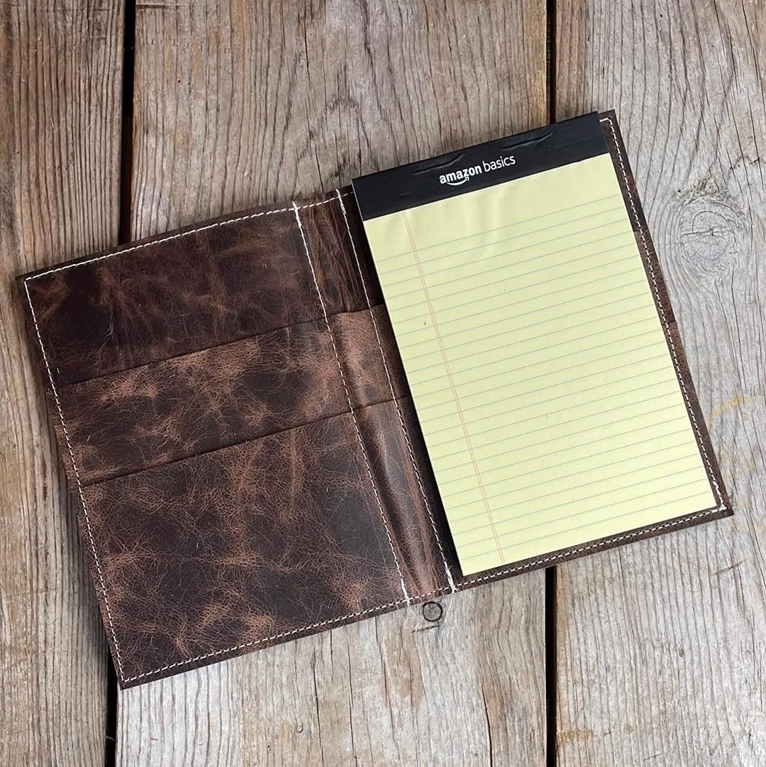 079 Small Notepad Cover - Brindle w/ No Embossed
