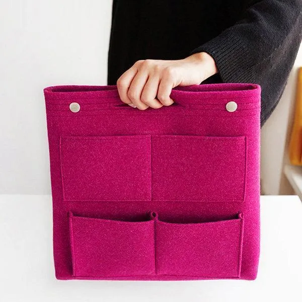 Bag in Bag Multi-pockets Felt Casual Travel Storage Bag