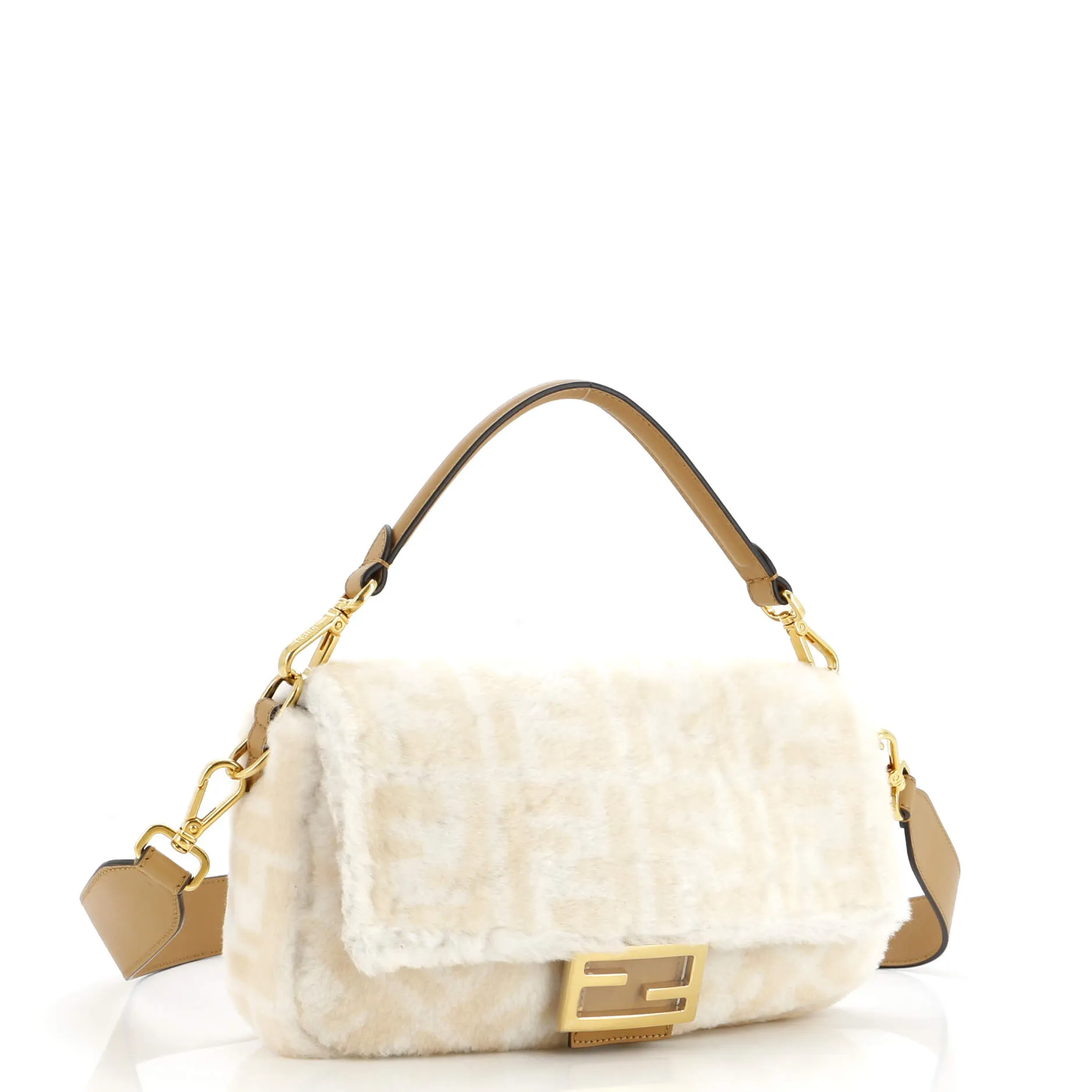 Baguette NM Bag Zucca Shearling Medium