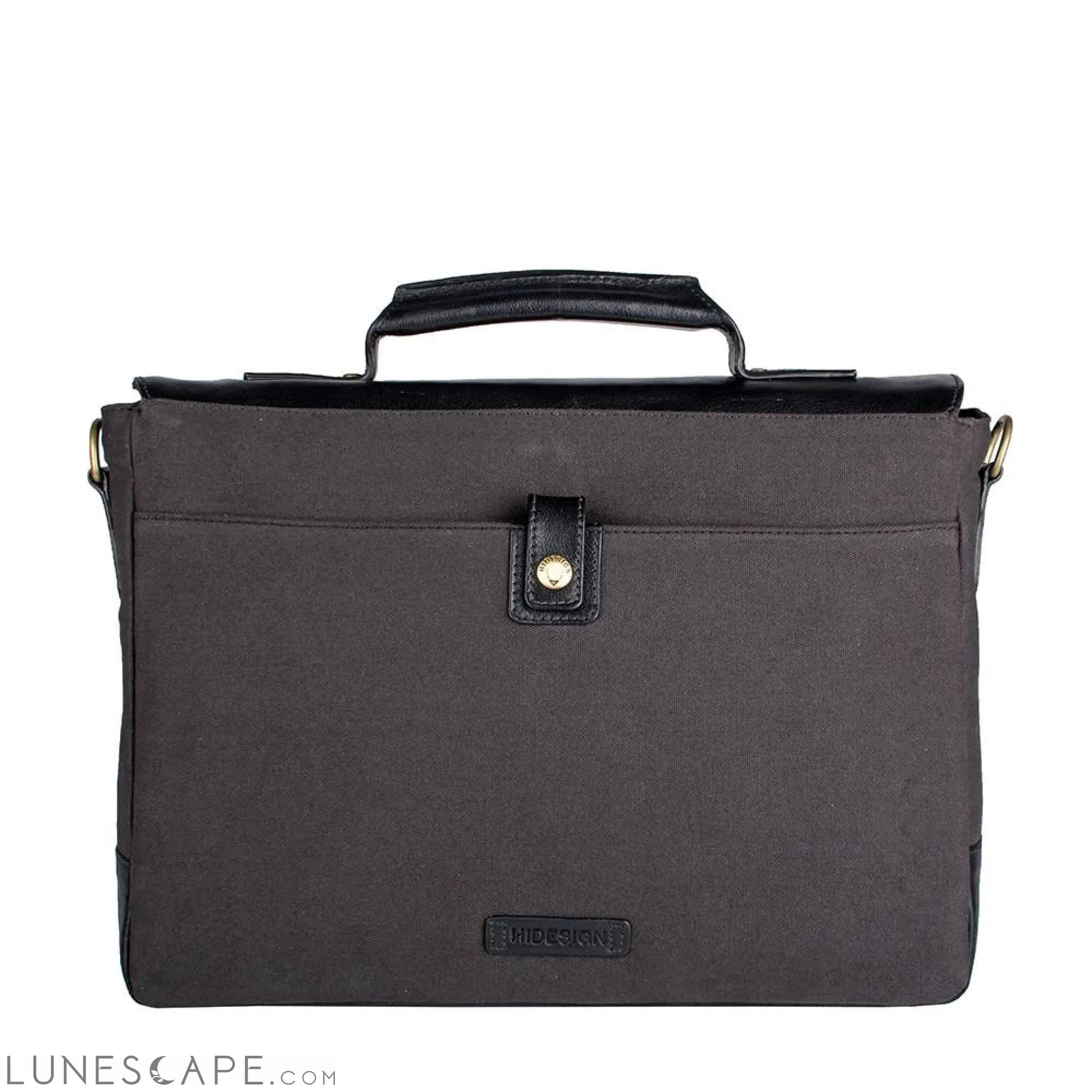 Bedouin Medium Canvas and Leather Briefcase