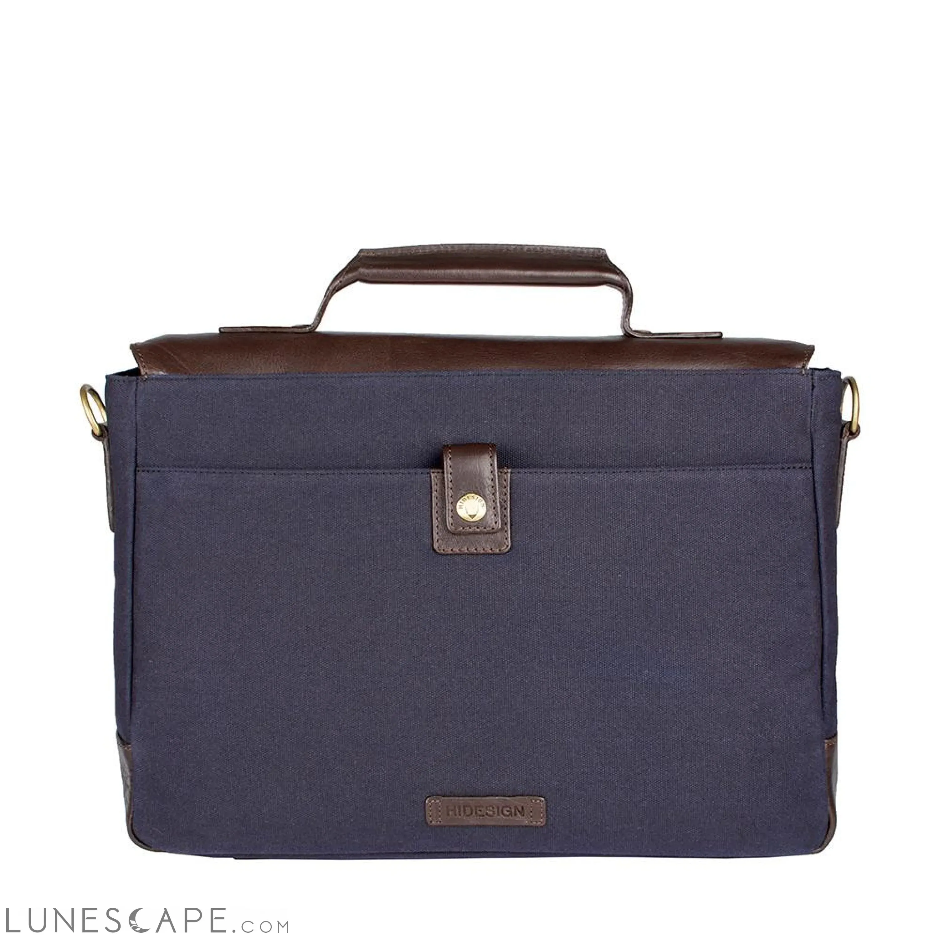 Bedouin Medium Canvas and Leather Briefcase