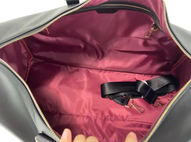 Charlie Signature Duffle Bag (Wine Interior)