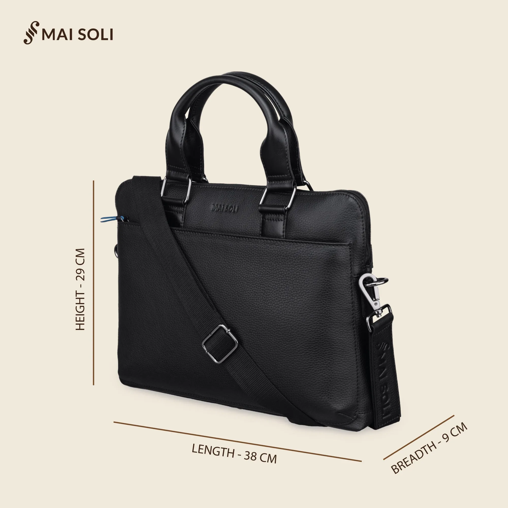 Cooper Slim Laptop Bag - Black