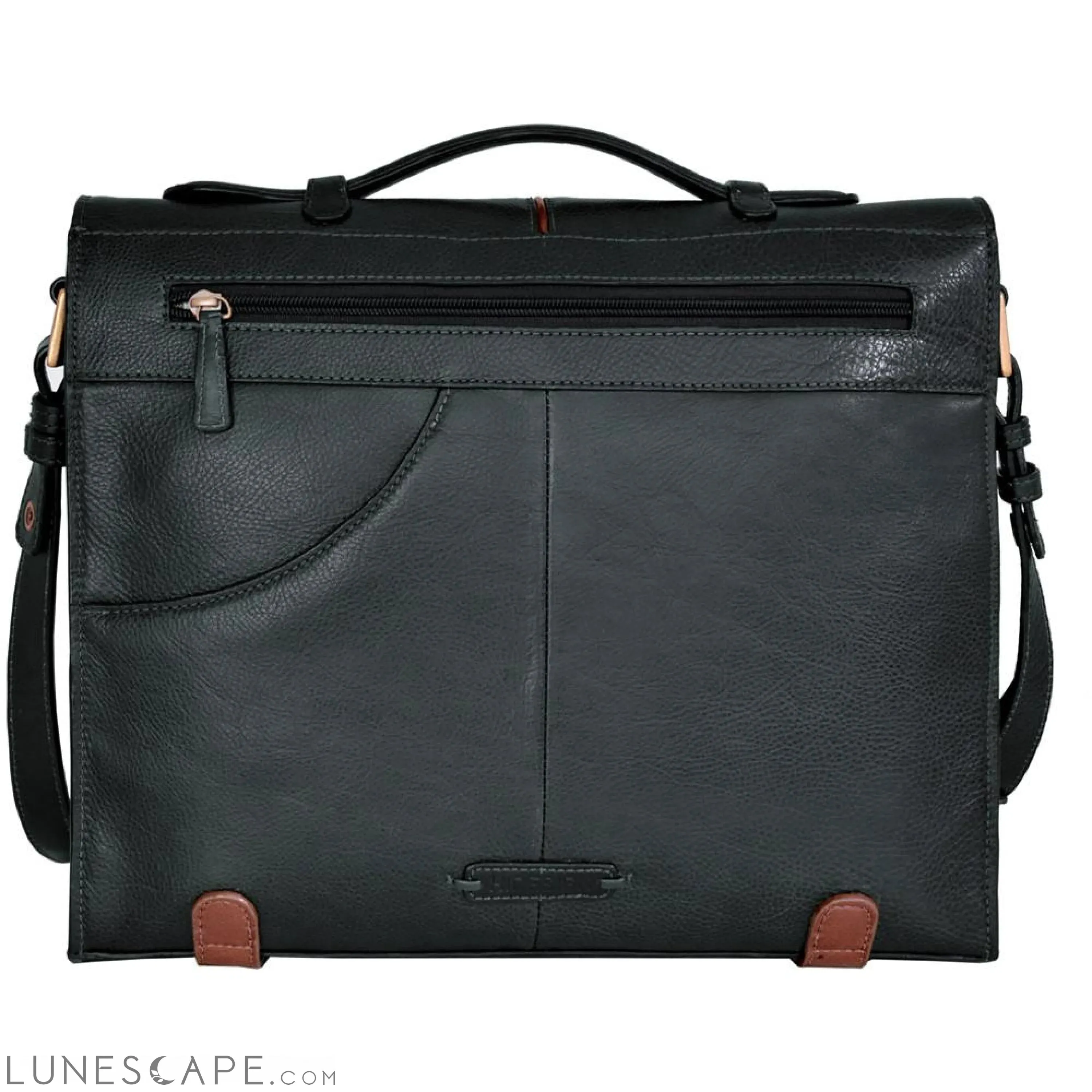 Eton 15" Laptop Compatible Leather Briefcase
