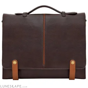 Eton 15" Laptop Compatible Leather Briefcase