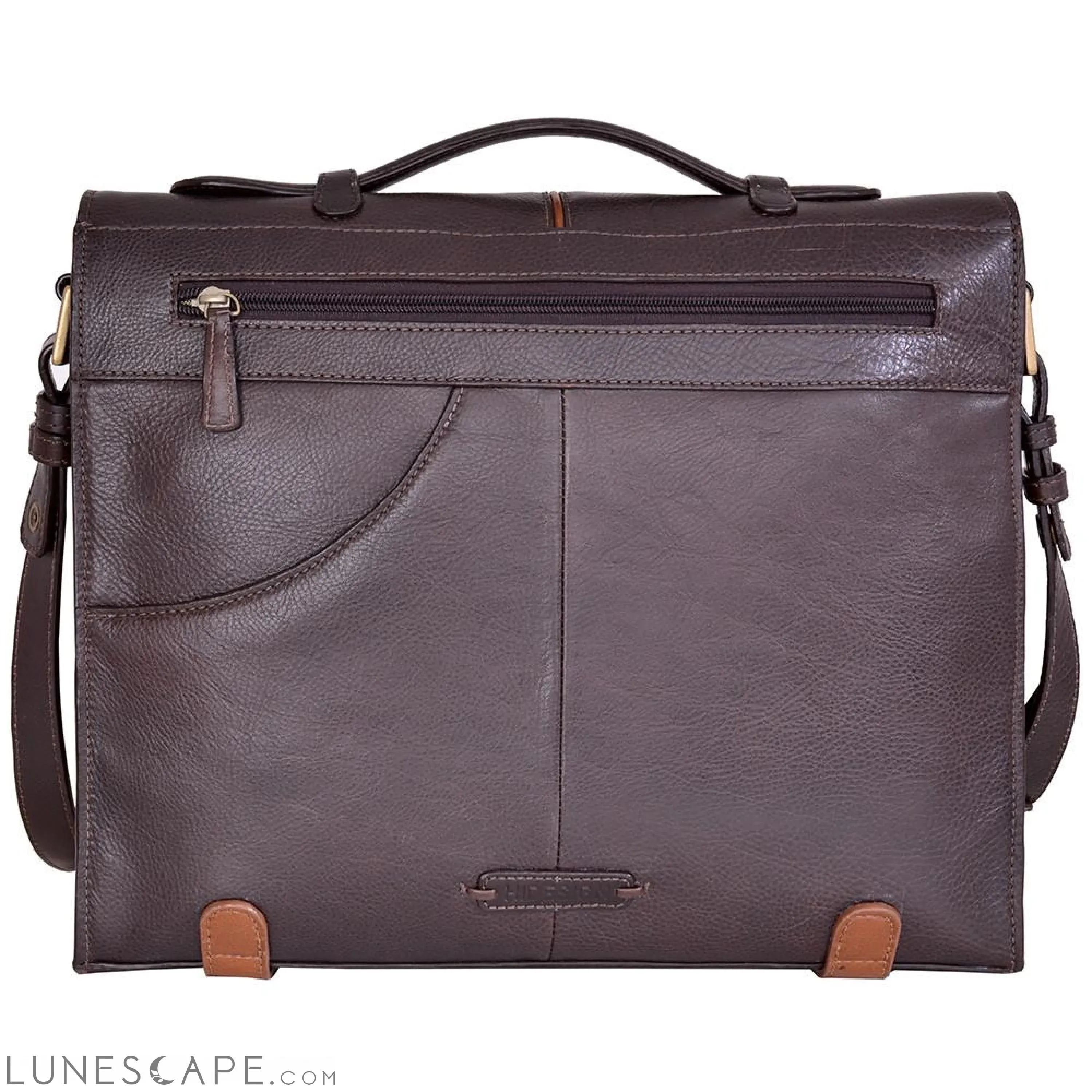Eton 15" Laptop Compatible Leather Briefcase