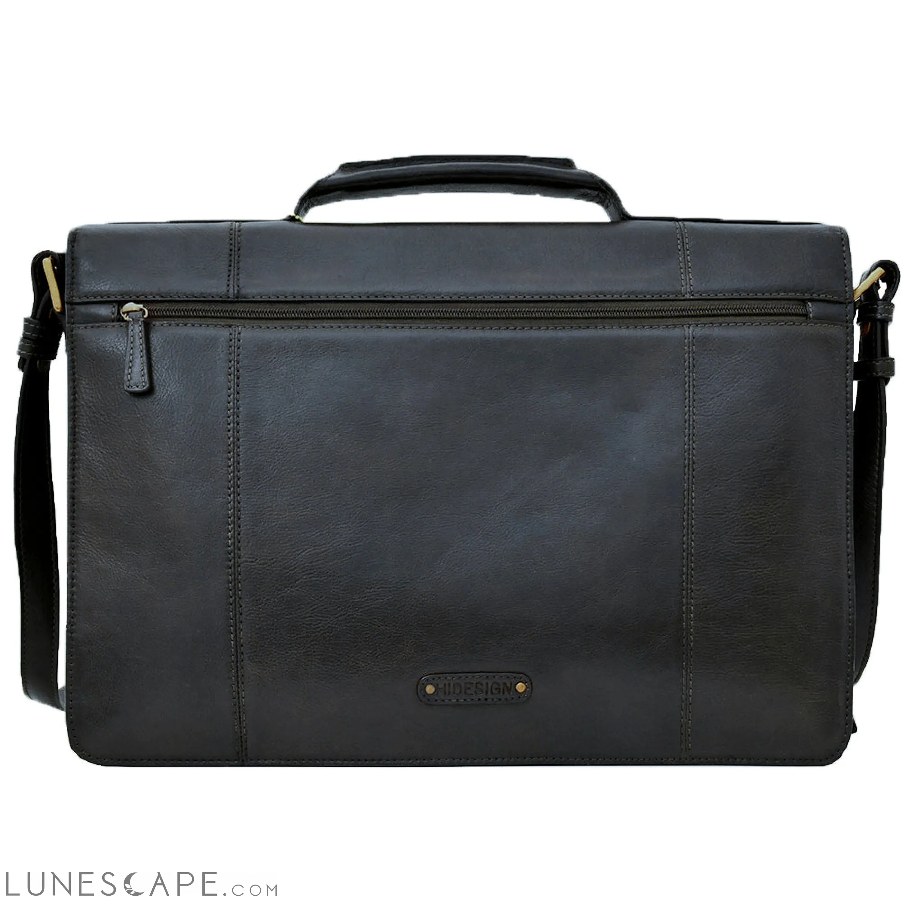 Hidesign Charles Large Double Gusset Leather 17" Laptop Compatible Briefcase