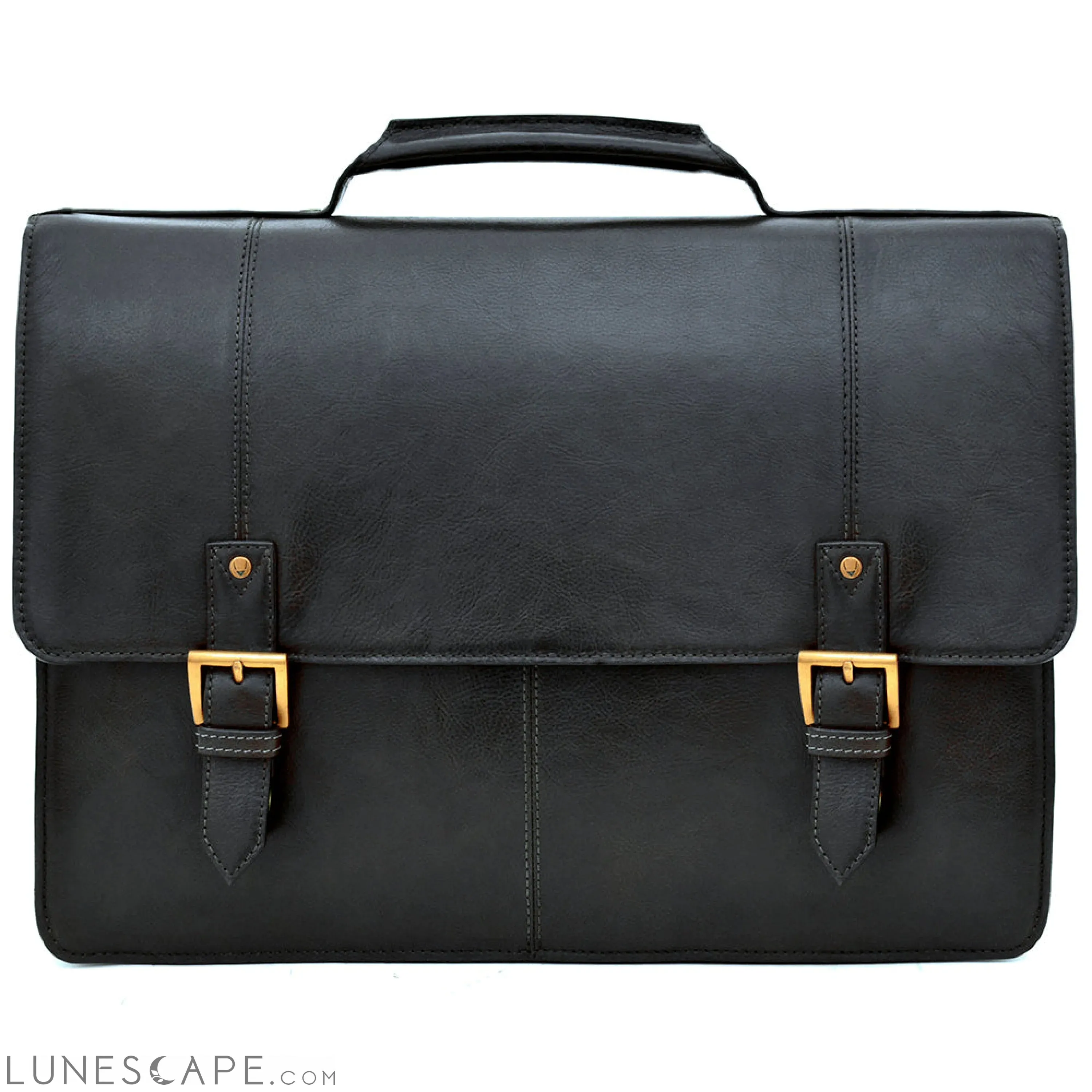 Hidesign Charles Large Double Gusset Leather 17" Laptop Compatible Briefcase