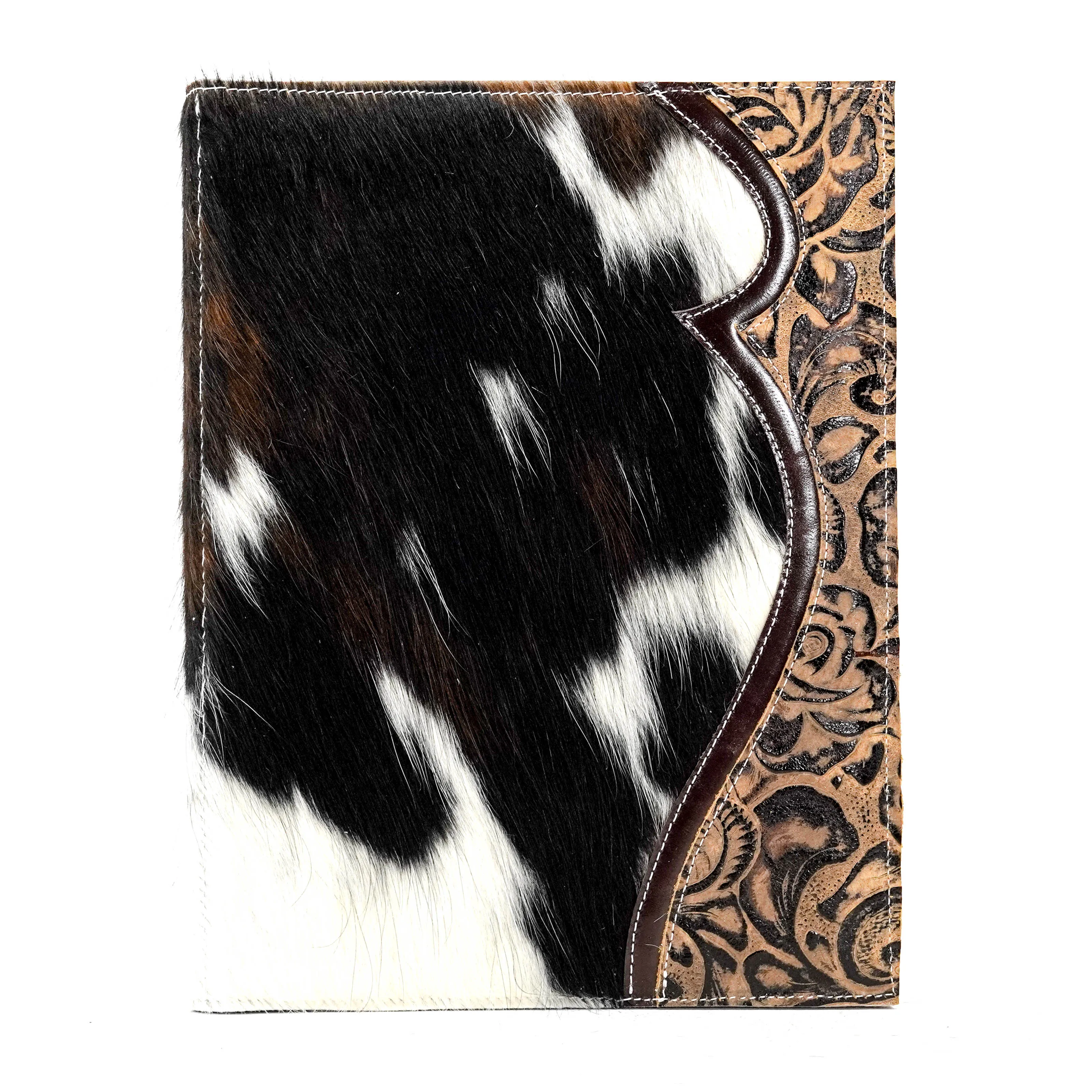 Large Notepad Cover - Tricolor w/ Deadwood Roses