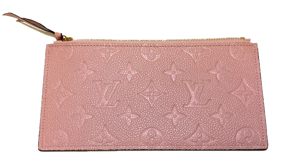 Louis Vuitton Félicie Pochette Rose Poudre Monogram Empreinte Leather
