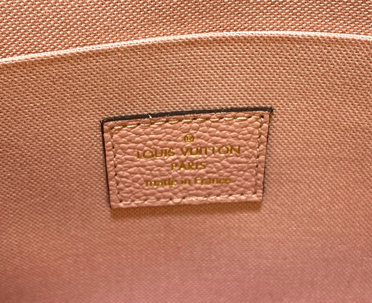 Louis Vuitton Félicie Pochette Rose Poudre Monogram Empreinte Leather