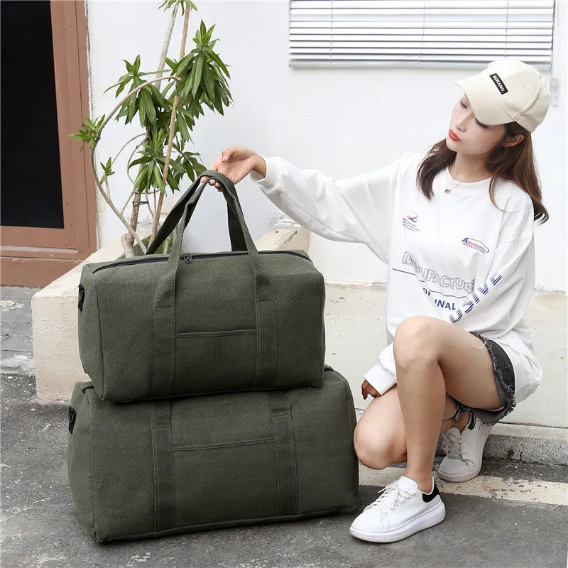 Men's Large Capacity Canvas Traveling Portable Travel Bags
