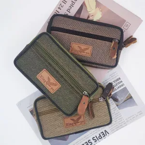 Men's Leisure Mobile Horizontal Zipper Pannier Phone Bags