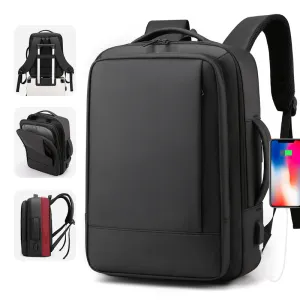 Men's Unique Extended Fashion Commuter Computer Backpacks