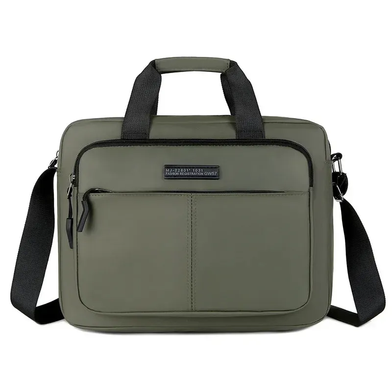 New Men's Large-capacity Horizontal Shoulder Bag Messenger Bags Briefcase Multifunctional Simple A4 Book Handbag Business bag 가방