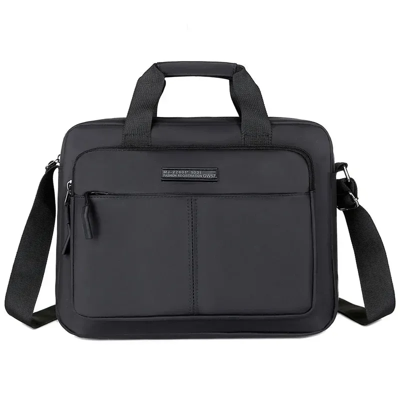 New Men's Large-capacity Horizontal Shoulder Bag Messenger Bags Briefcase Multifunctional Simple A4 Book Handbag Business bag 가방