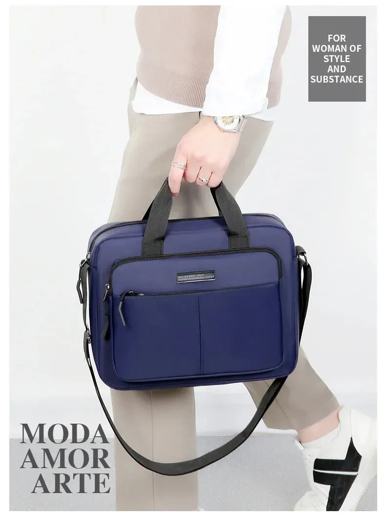 New Men's Large-capacity Horizontal Shoulder Bag Messenger Bags Briefcase Multifunctional Simple A4 Book Handbag Business bag 가방