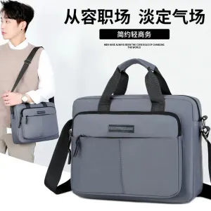 New Men's Large-capacity Horizontal Shoulder Bag Messenger Bags Briefcase Multifunctional Simple A4 Book Handbag Business bag 가방