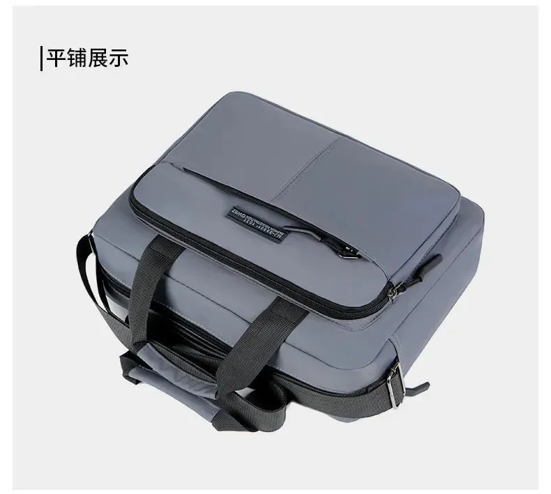New Men's Large-capacity Horizontal Shoulder Bag Messenger Bags Briefcase Multifunctional Simple A4 Book Handbag Business bag 가방