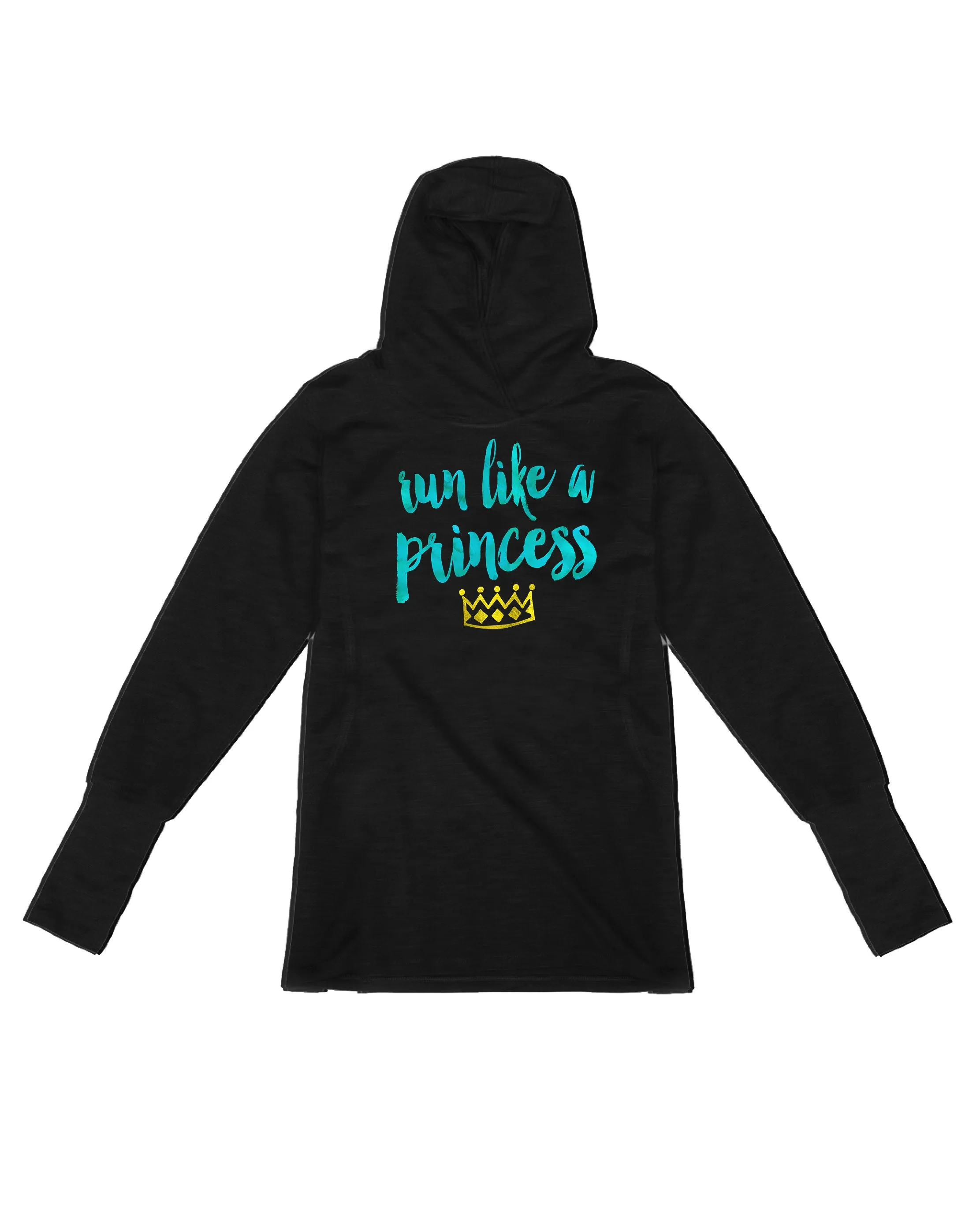 Run like a Princess (blue ink)