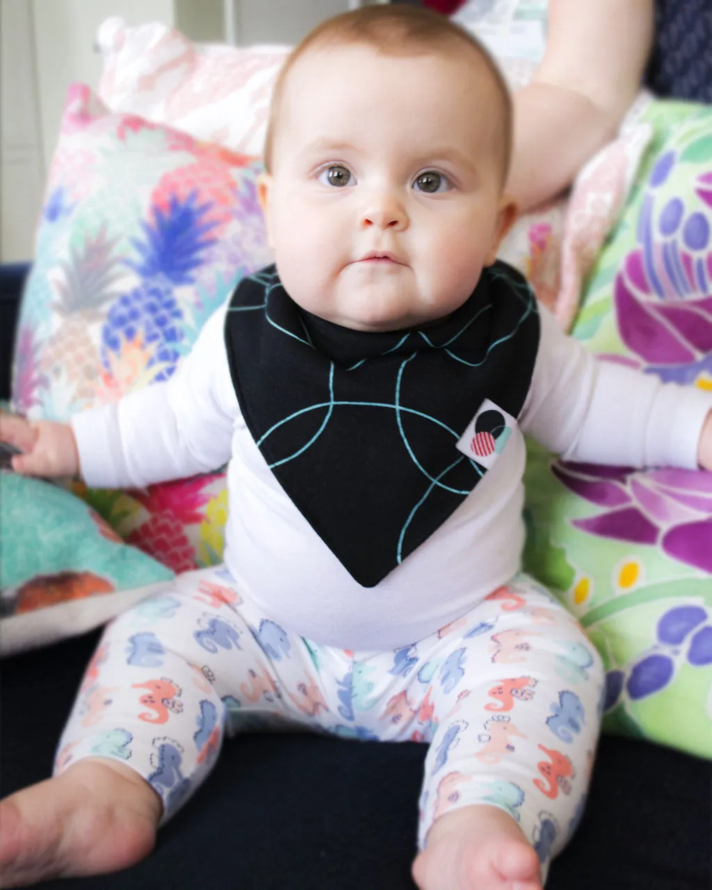 SEA GREEN SWIRL  | Premium Baby Bandana Bib