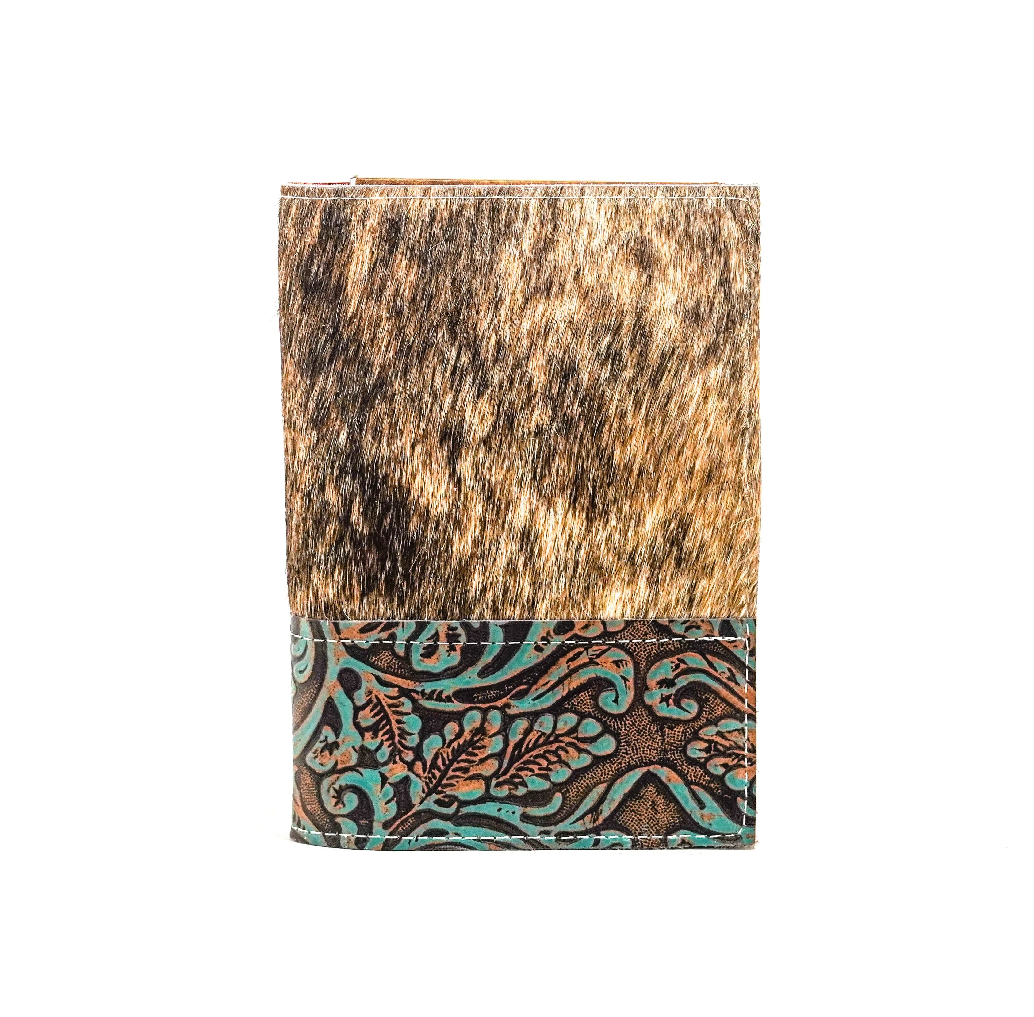 Small Notepad Cover - Brindle w/ Evergreen tool
