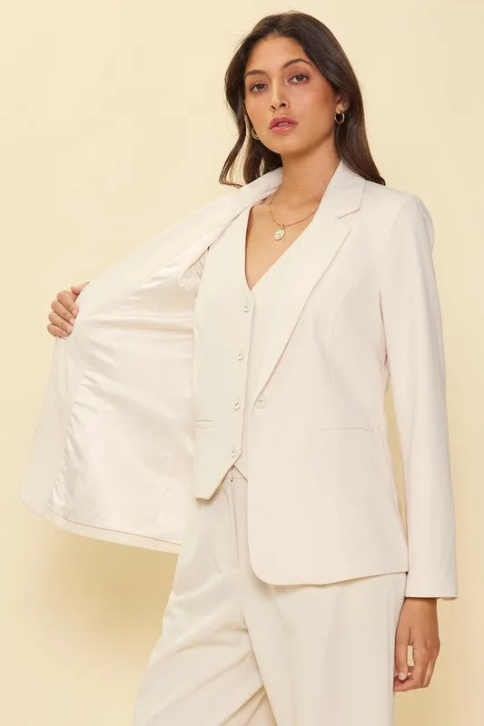 The Sofia Single Button Blazer