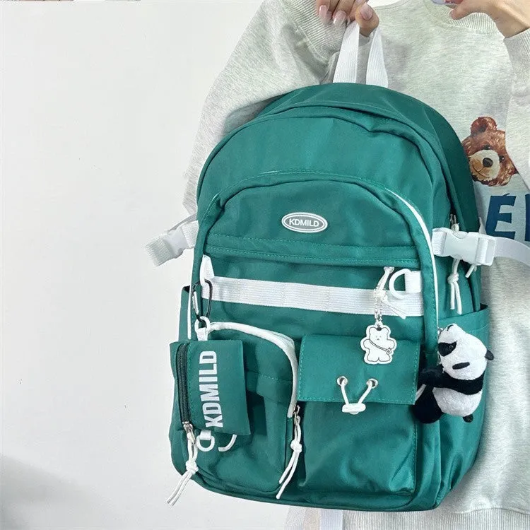 Women's & Men's & Korean Style Retro College High Junior Backpacks