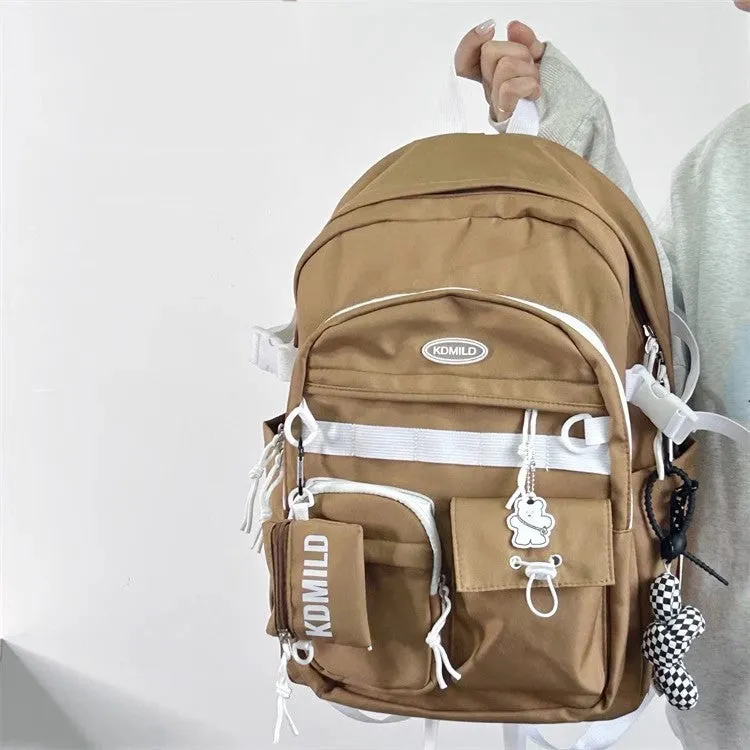 Women's & Men's & Korean Style Retro College High Junior Backpacks