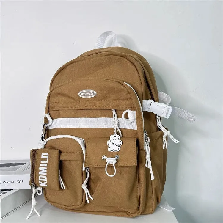 Women's & Men's & Korean Style Retro College High Junior Backpacks