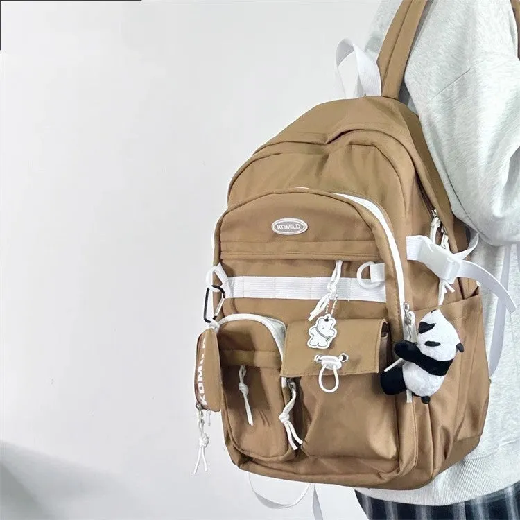 Women's & Men's & Korean Style Retro College High Junior Backpacks